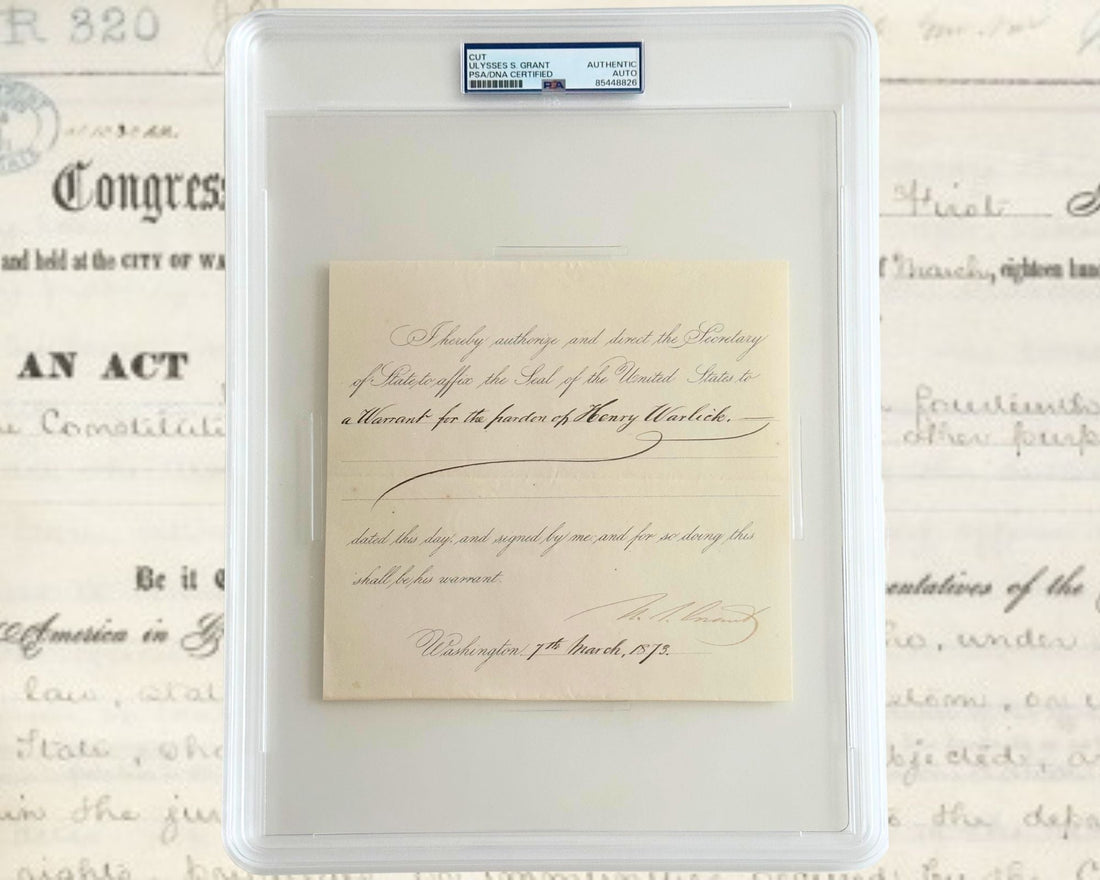 The Crossroads of Justice: Ulysses S. Grant, the Ku Klux Klan Act, and a Rare Pardon from 1873