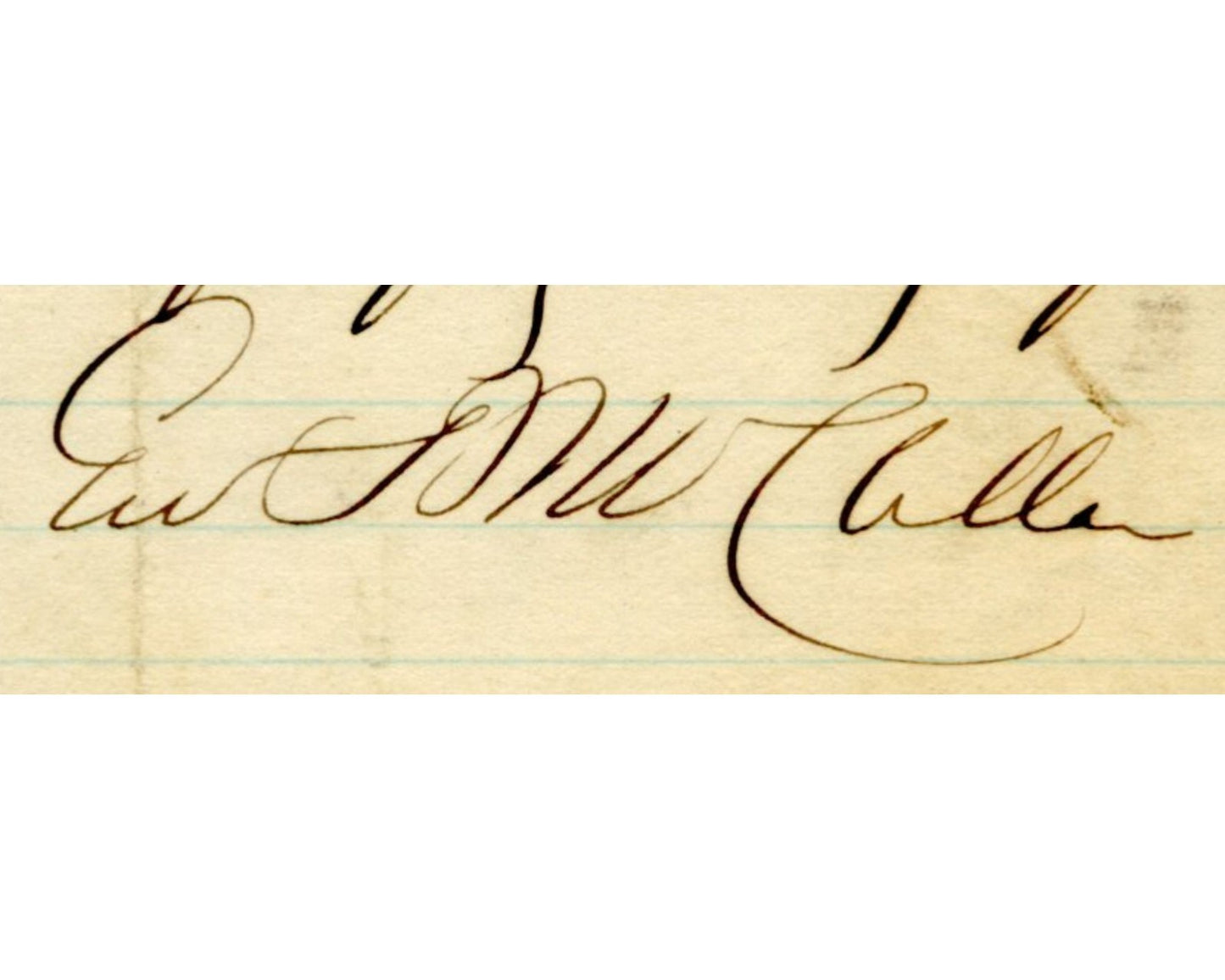 GEORGE McCLELLAN Signed Letter on War "until end reached..passions subside" PSA