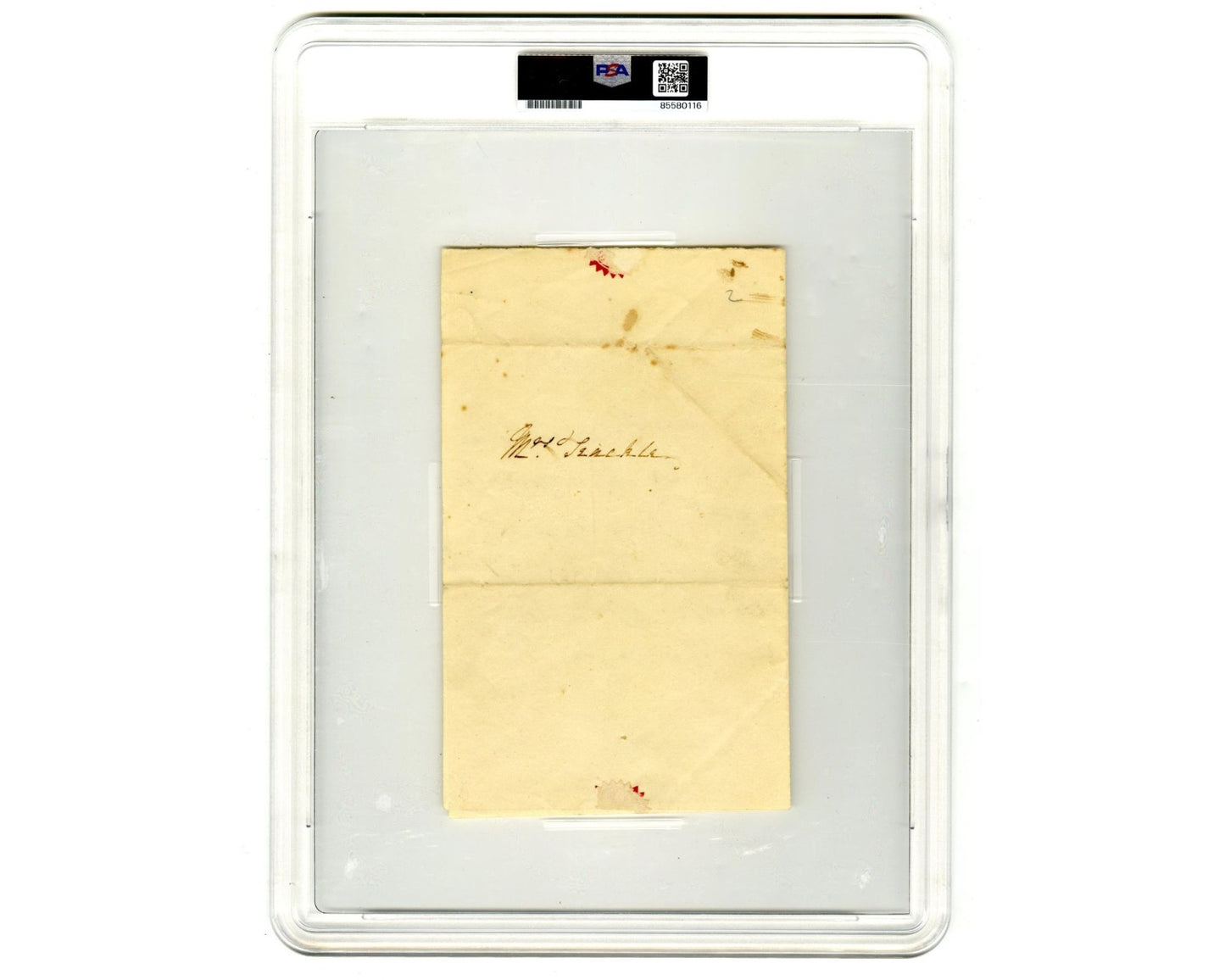 First Lady Dolley Madison Rare Signed Note Declining Invite! PSA/DNA Auto