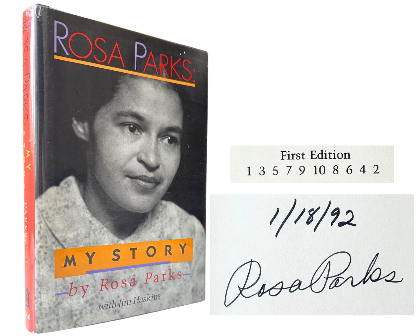 Rosa Parks Signed "My Story" Rare First Edition, First Printing Copy! PSA Auto