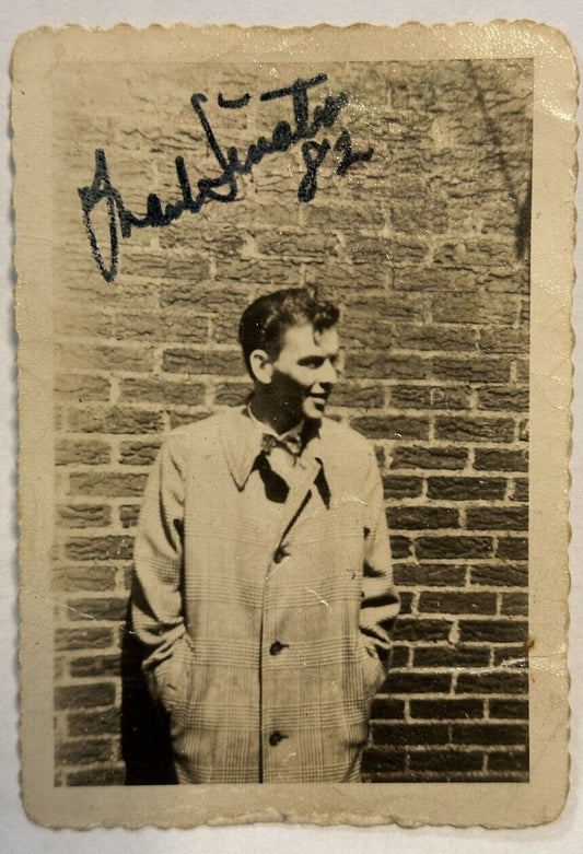 Frank Sinatra Signed Original Photograph/Snapshot, JSA Full LOA Authentic Auto