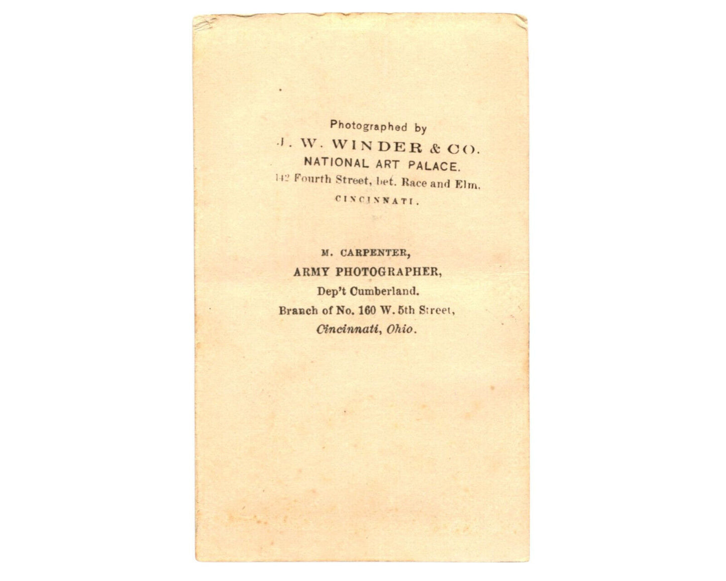 President ABRAHAM LINCOLN CDV - Based on Mathew Brady's $5 Image!