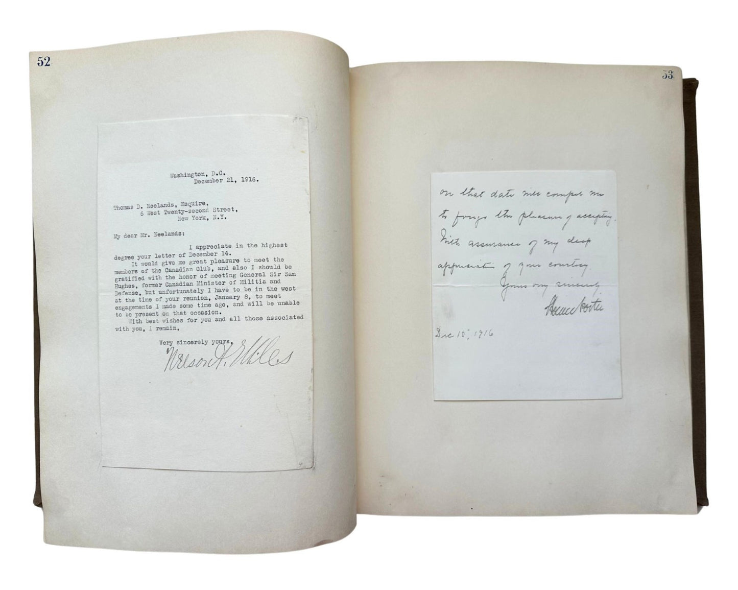 President T. Roosevelt Taft & 190+ Notables Signed Canadian Club Autograph Album