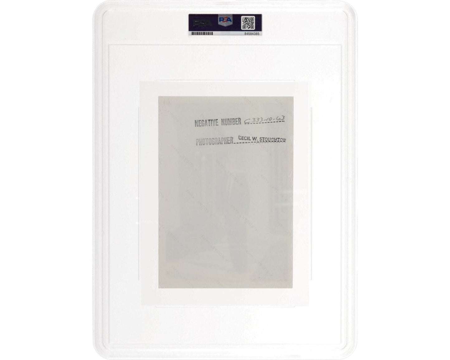 Pres. John F. Kennedy Original Stoughton Photograph in Rose Garden! PSA Type 1