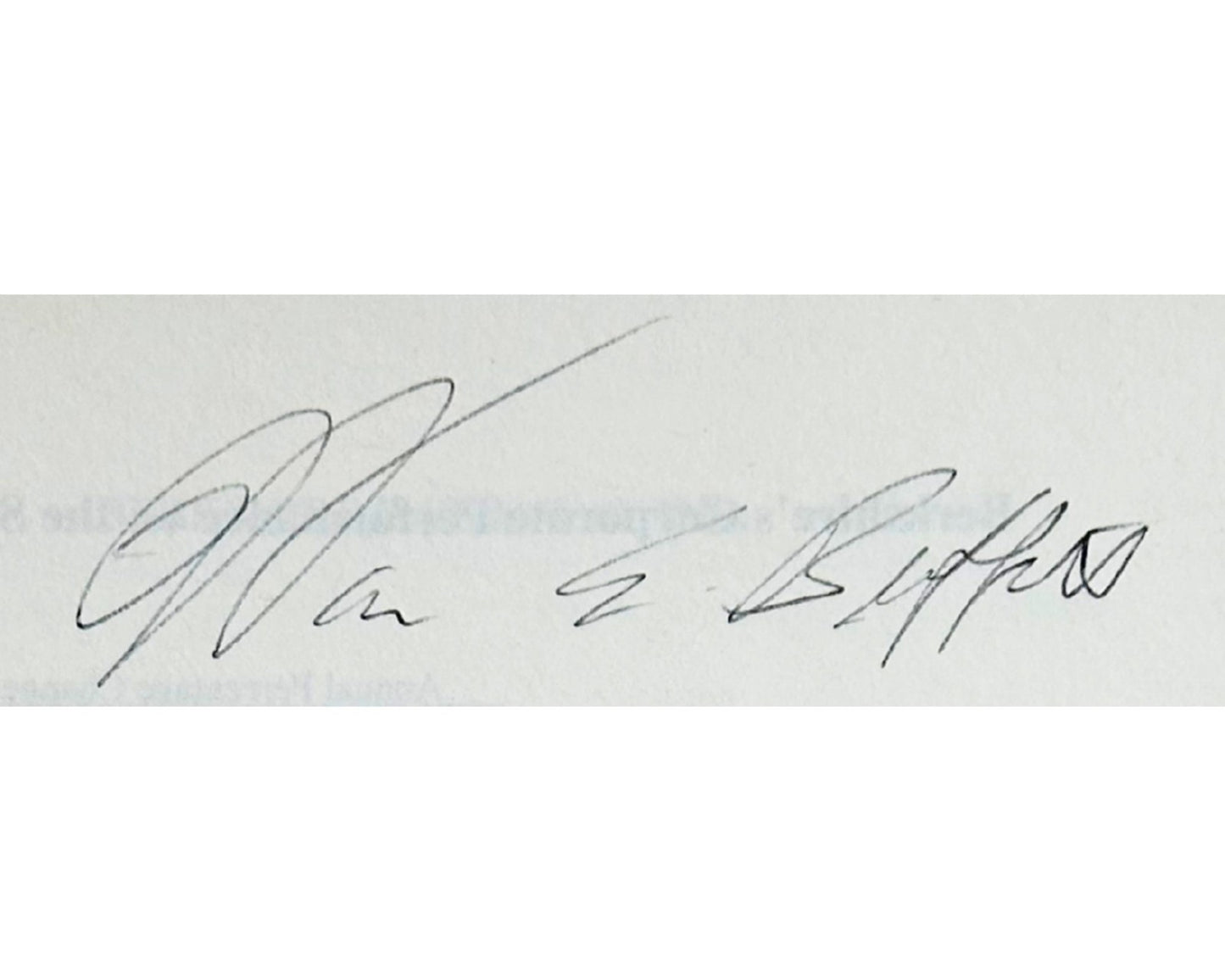Warren Buffett Signed Berkshire Hathaway Annual Report JSA - The Best Buffett!