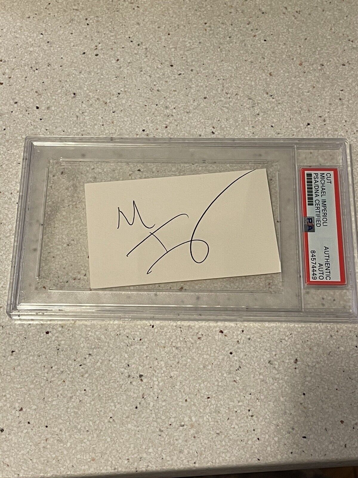 MICHAEL IMPERIOLI SOPRANOS SIGNED CUT PSA/DNA COA