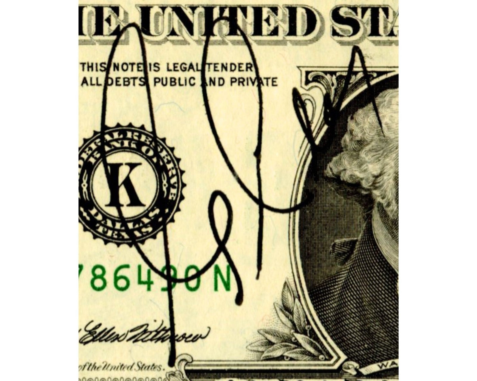 Apollo's Last Moonwalker Gene Cernan Signed Currency $1 Dollar Bill PSA Auto