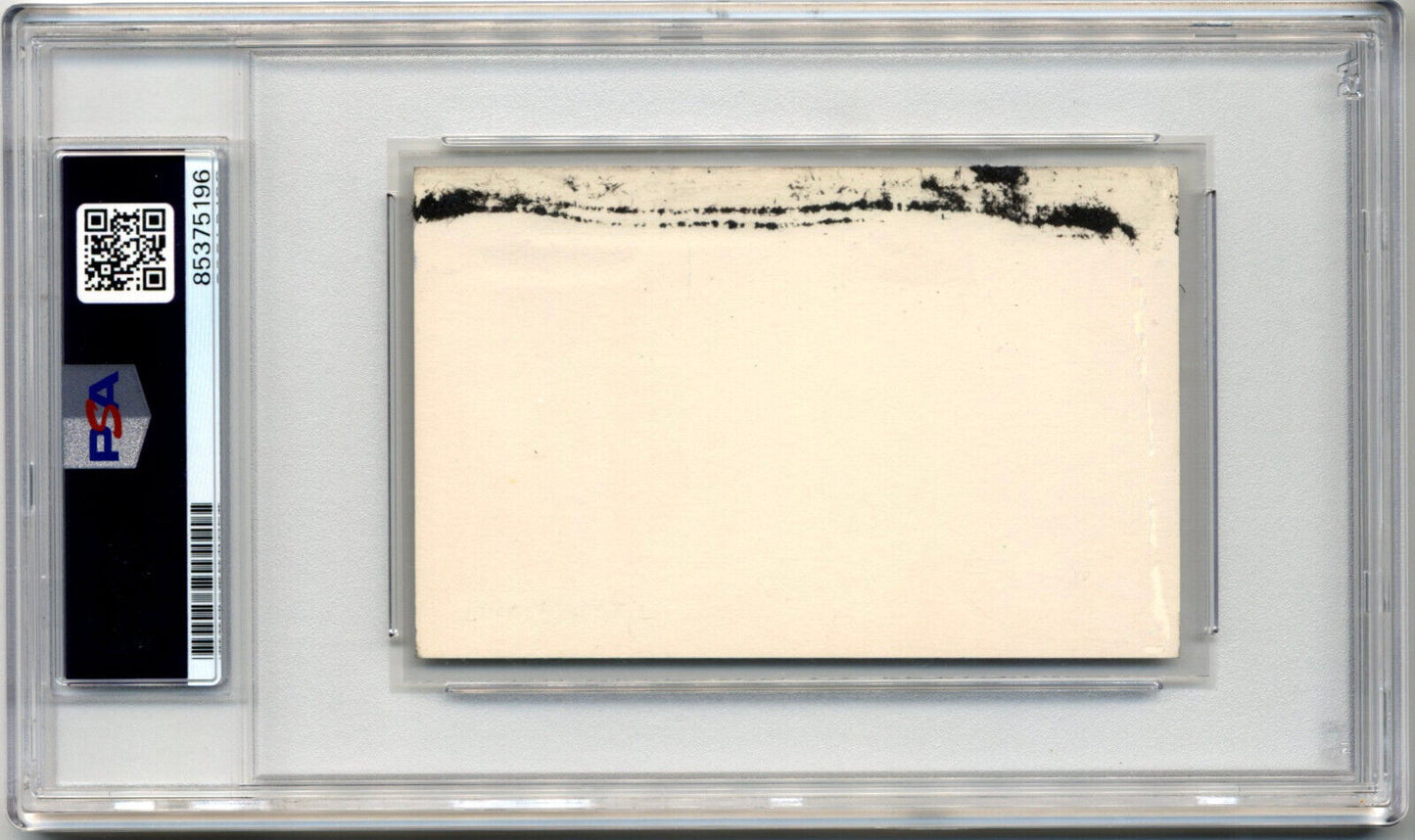President Dwight Eisenhower Signed White House Card PSA - Very Rare Example!