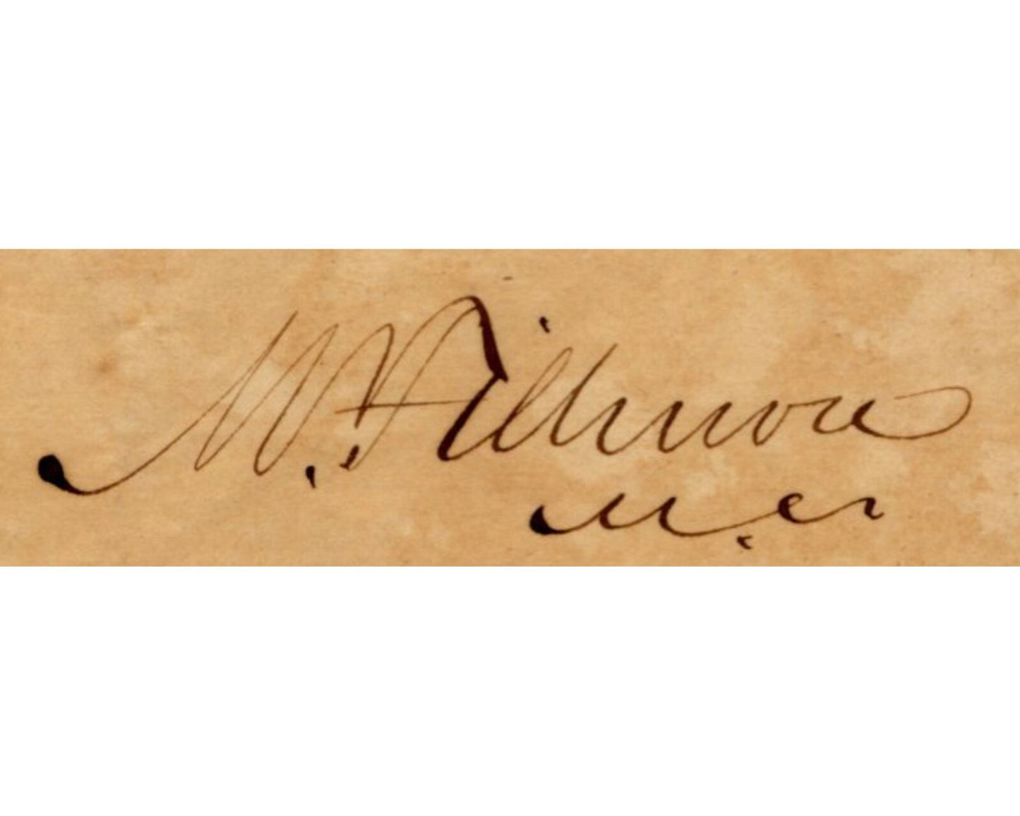 President Millard Fillmore Signed Free Frank To NYC! PSA - Stunning Example!