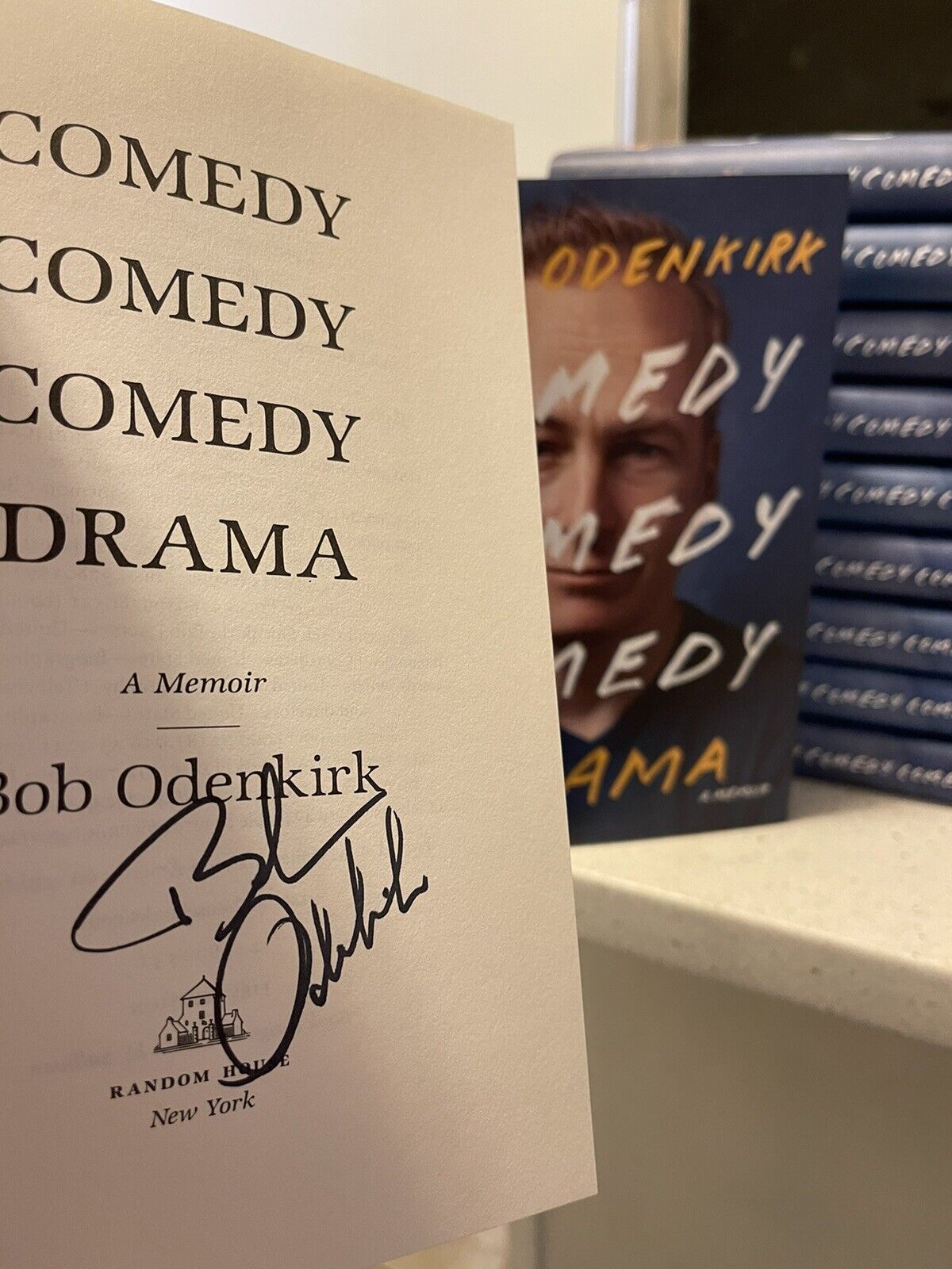 Bob Odenkirk Signed “Comedy Comedy Comedy Drama” Breaking Bad, Better Call Saul