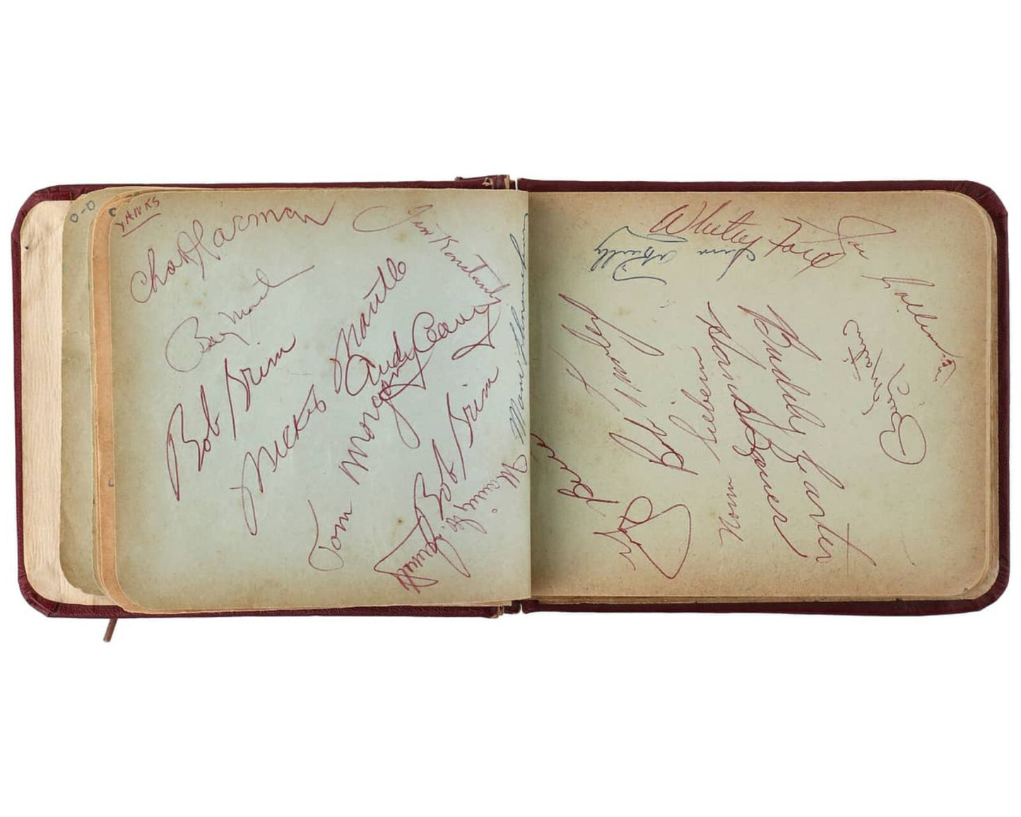 Rookie Era M. Mantle, Berra, Ford, Stengel Multi Signed Auto Album PSA 190 Sigs