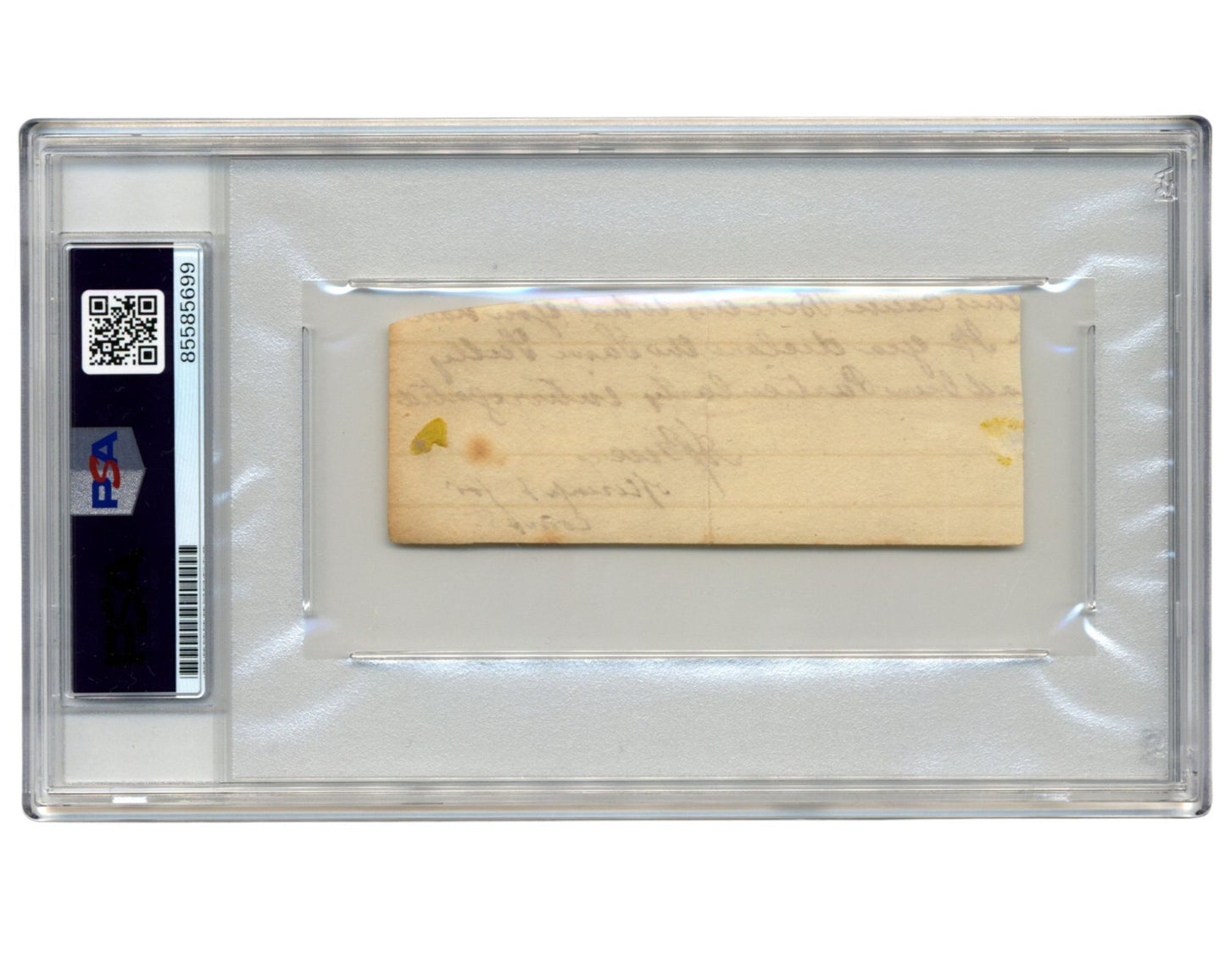 Aaron Burr Signed Note Cut from Law Doc - Vice President & Hamilton Killer! PSA