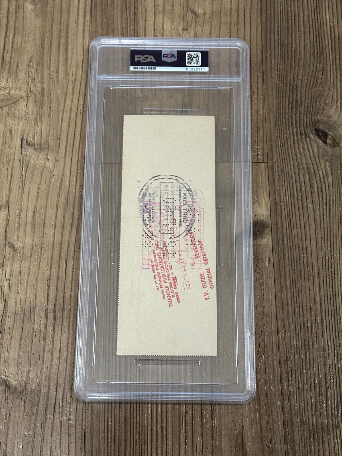 Warren Spahn Signed Auto Autograph Check PSA Mint 9 Authentic HOF BRAVES