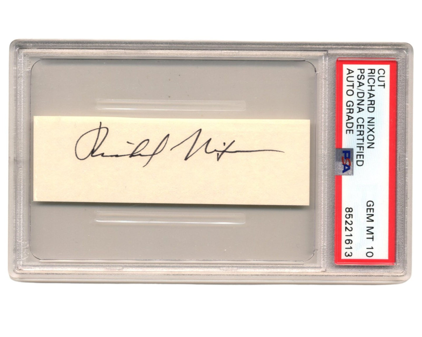 President RICHARD NIXON Gorgeous Signed Cut PSA Gem Mint 10 Auto