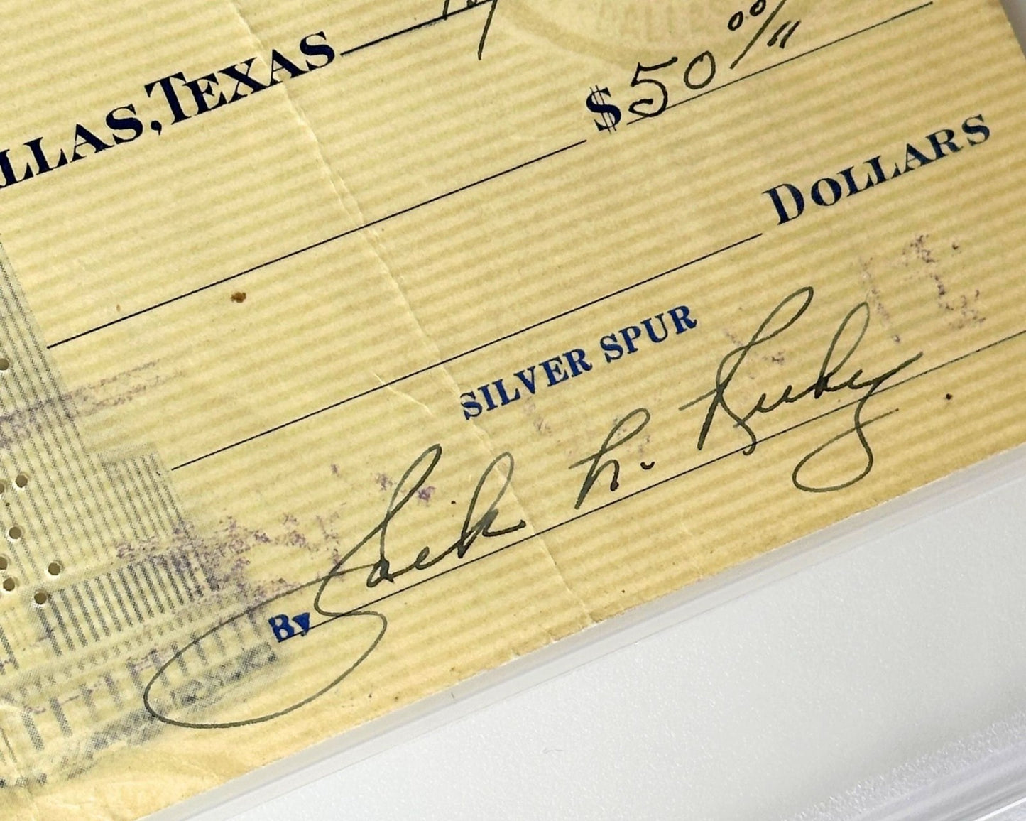 Jack Ruby Signed Check PSA Auto. Oswald Assassin! JFK Assassination