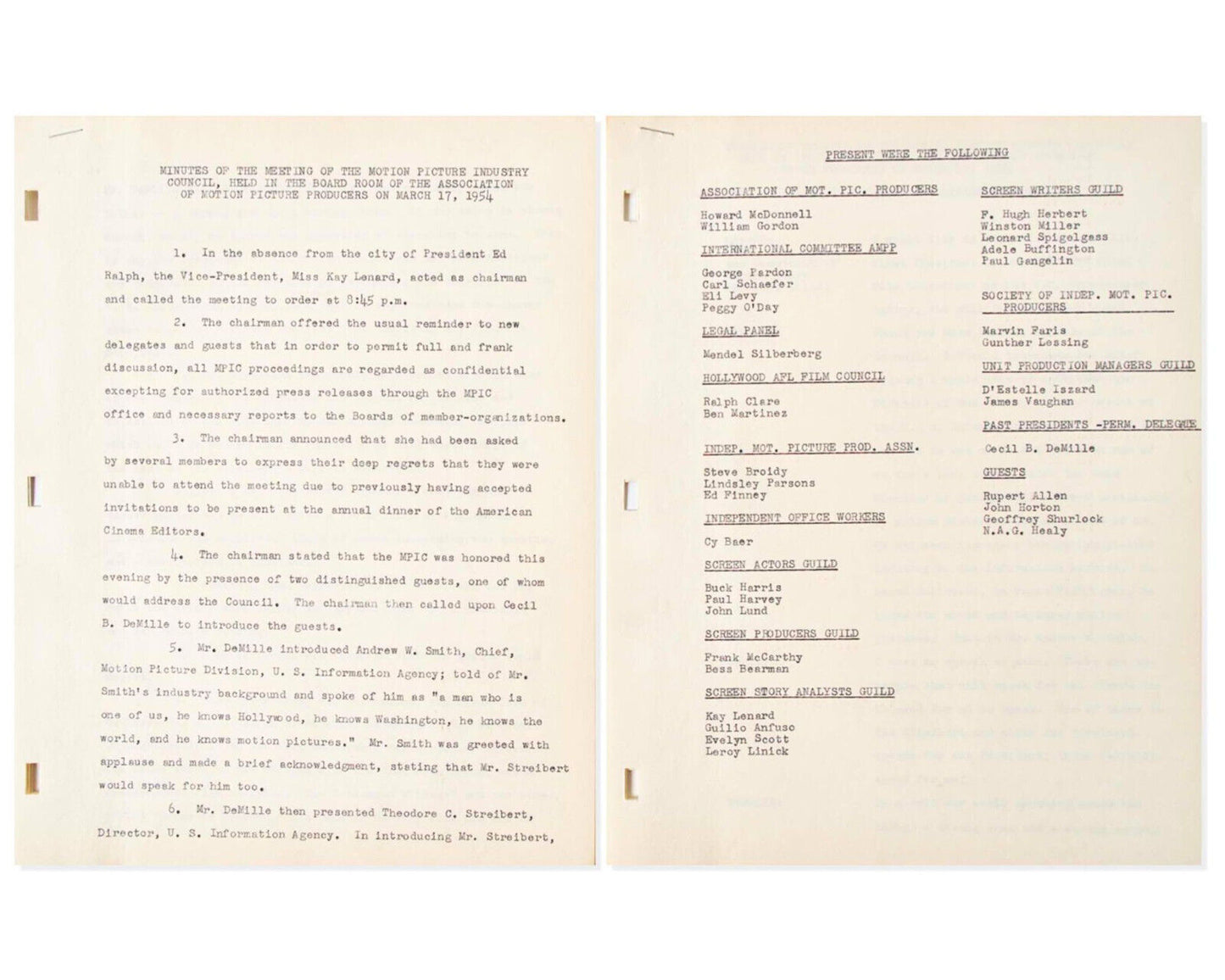 President RONALD REAGAN Signed Doc. on Entertainments Role to "Resist Communism"