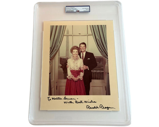 President RONALD REAGAN Signed 8x10 Official White House Photograph PSA Auto