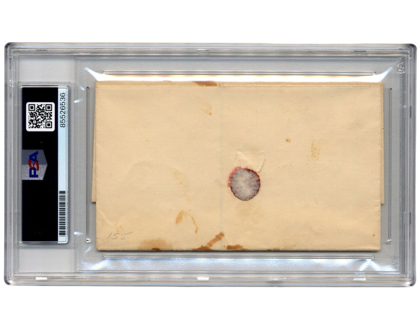 President Franklin Pierce Signed Free Frank PSA Auto - Rare Pres. Signature!