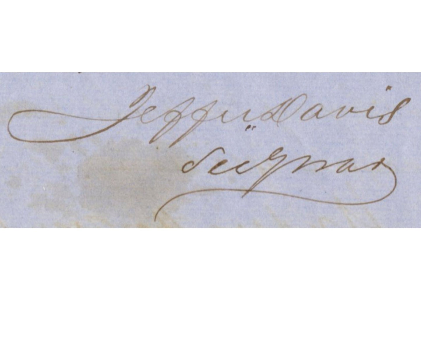C. Pres. JEFFERSON DAVIS Signed Doc Soldiers Sick Pay During Bleeding Kansas PSA
