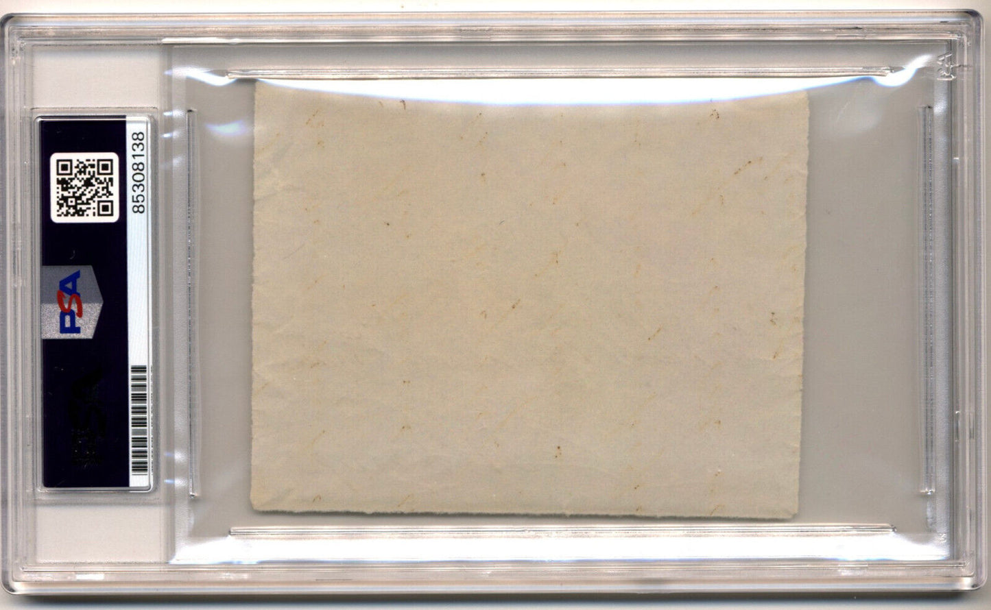 Martin Van Buren Authentic Signed 2.75x5.25 1861 Free Frank PSA/DNA Slabbed