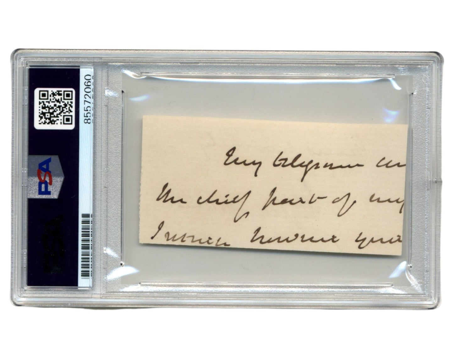 British Prime Minister William Ewart Gladstone Signed Cut PSA Auto