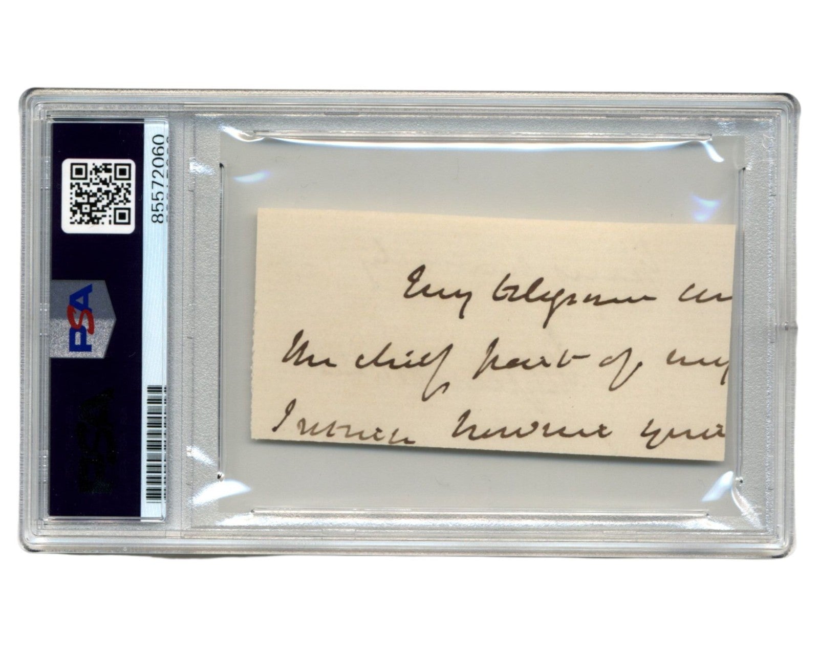 British Prime Minister William Ewart Gladstone Signed Cut PSA Auto
