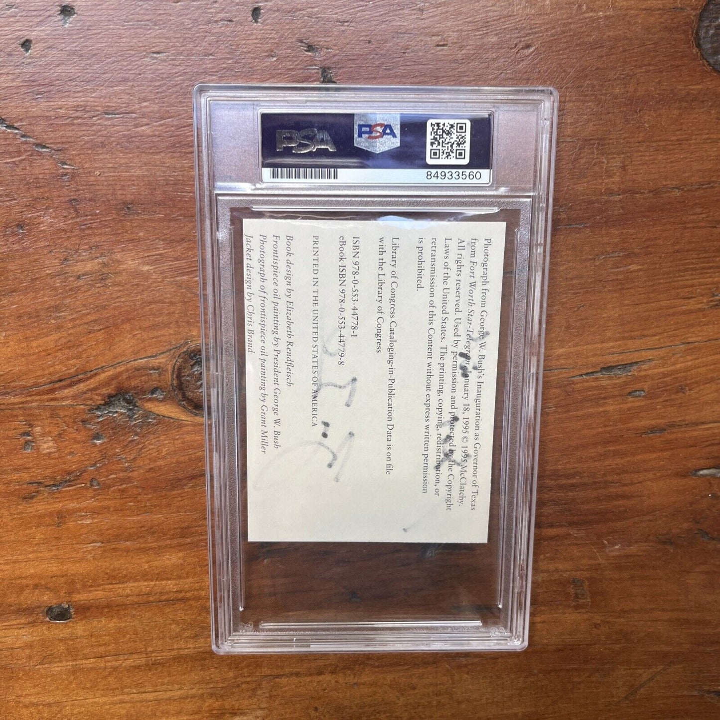 President George W. Bush Signed Bold Cut PSA Autograph