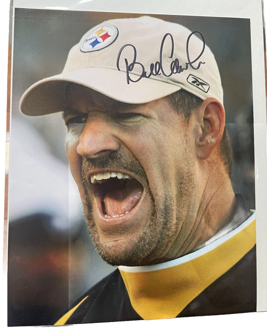 Bill Cowher Football HOF Photograph Signed PSA Autograph