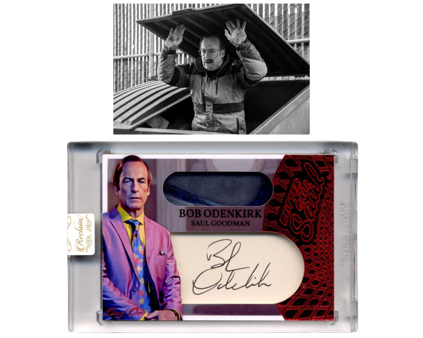 Bob Odenkirk Signed Screen-Worn Shoe Card By Reclaim from Better Call Saul! Auto