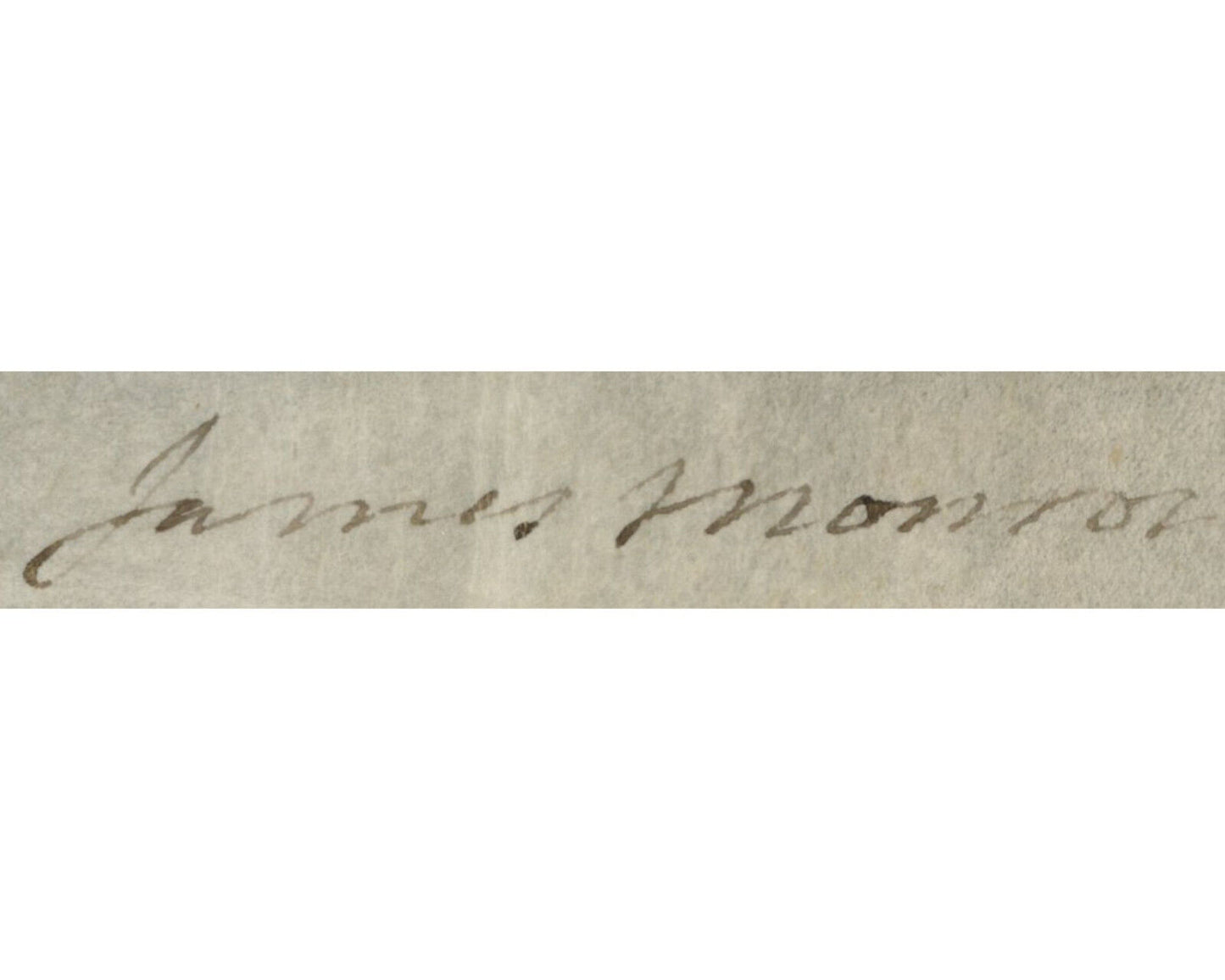 President JAMES MONROE Signed Cut Display - A Gorgeous Example! PSA Auto