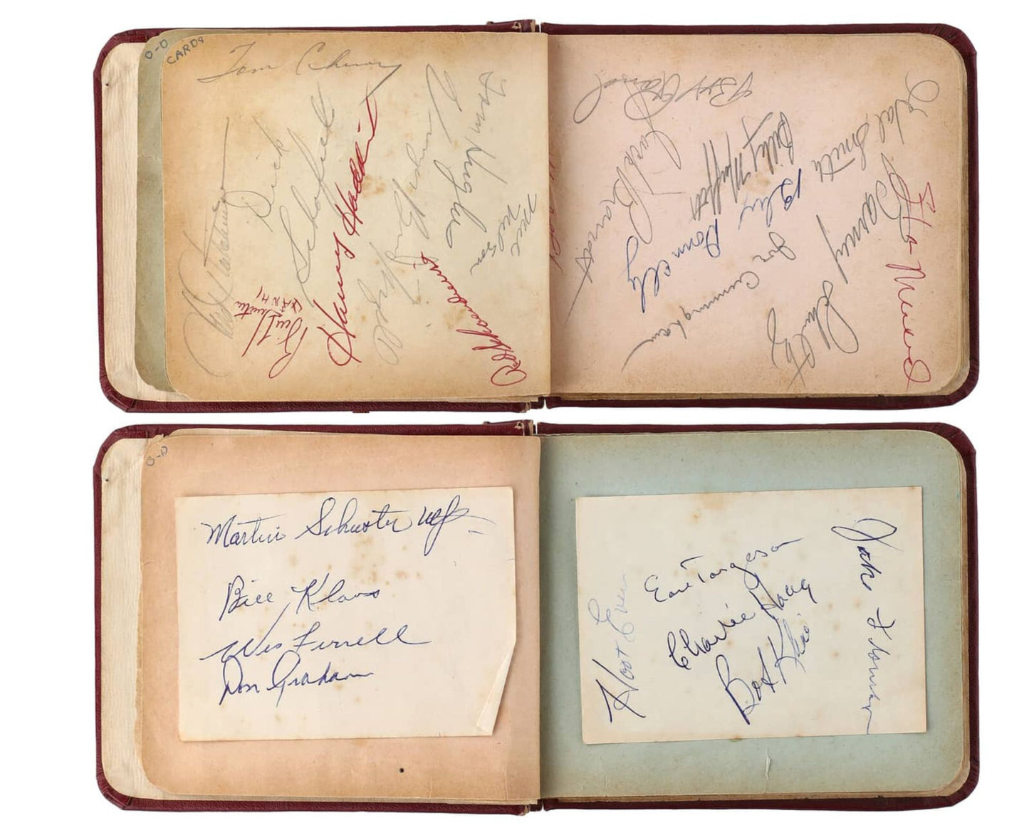 Rookie Era M. Mantle, Berra, Ford, Stengel Multi Signed Auto Album PSA 190 Sigs