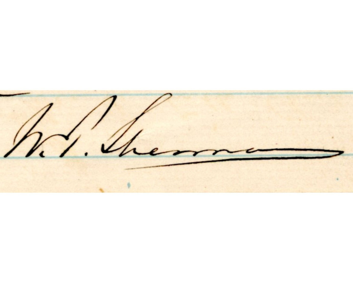 General W.T. SHERMAN Signed Letter Honors Pres. Garfield Post Assassination PSA