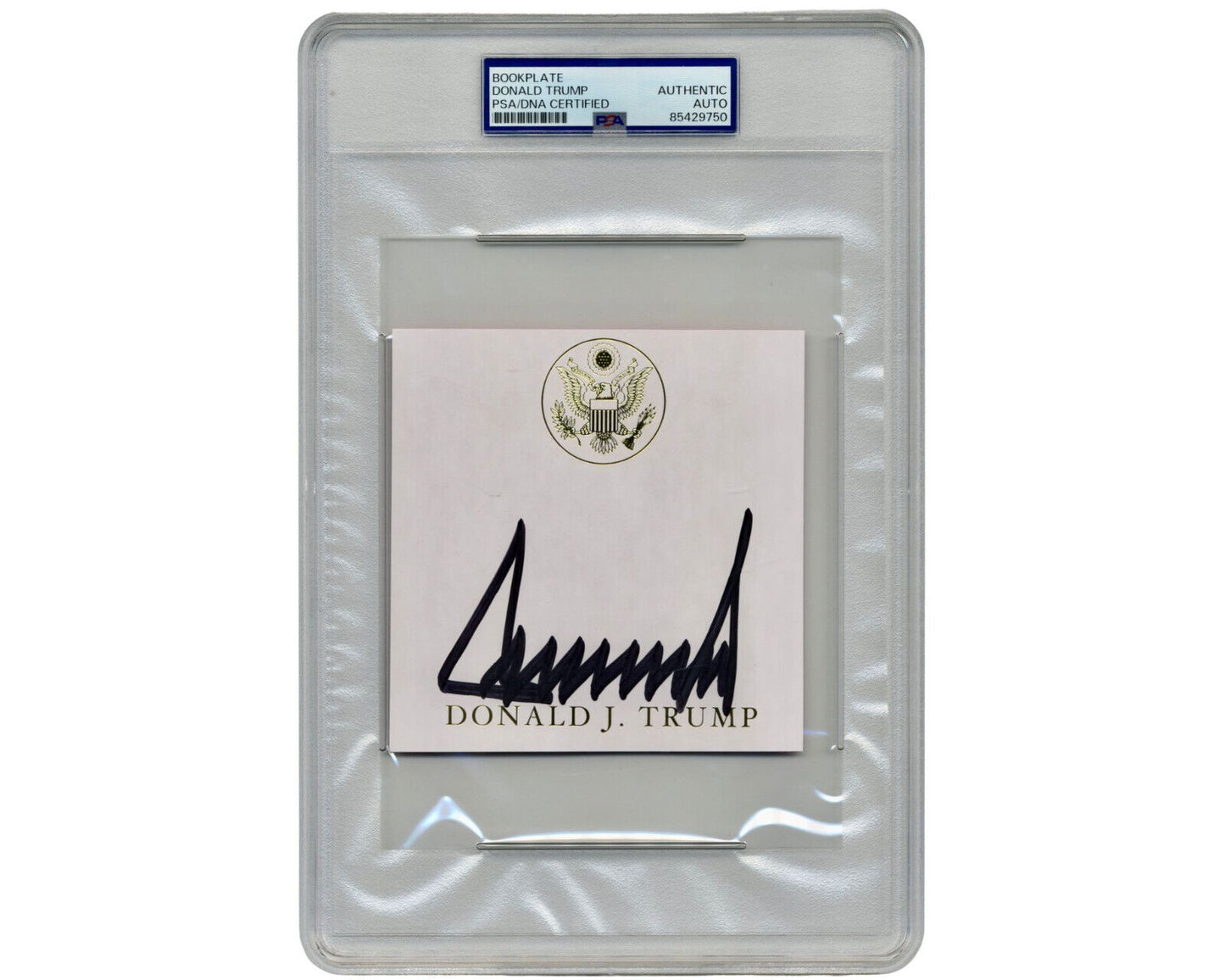 President Donald Trump Bold Signed Cut - PSA Authentic Auto