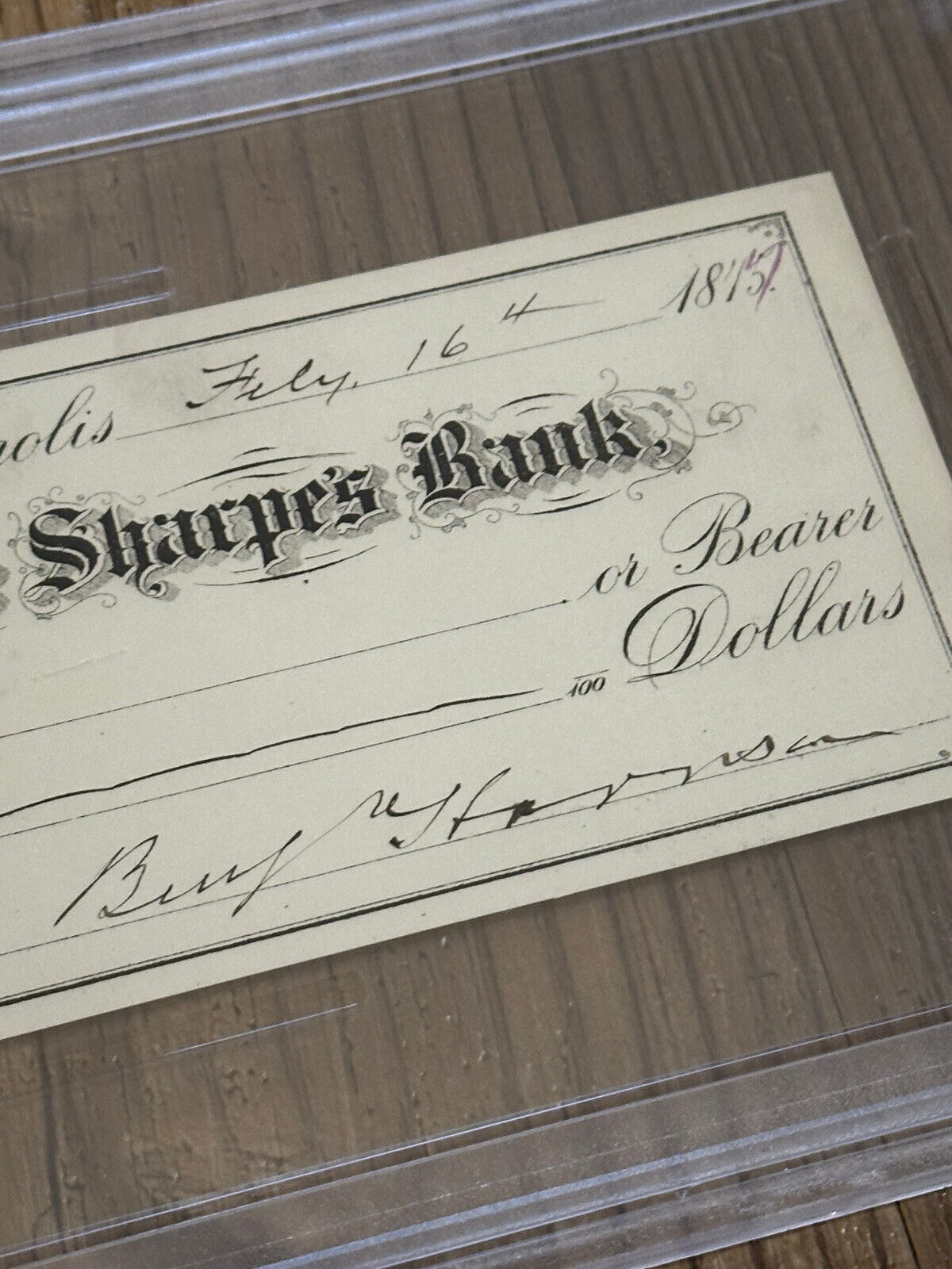 President Benjamin Harrison Signed Check PSA/DNA NM 8 Gorgeous Autograph