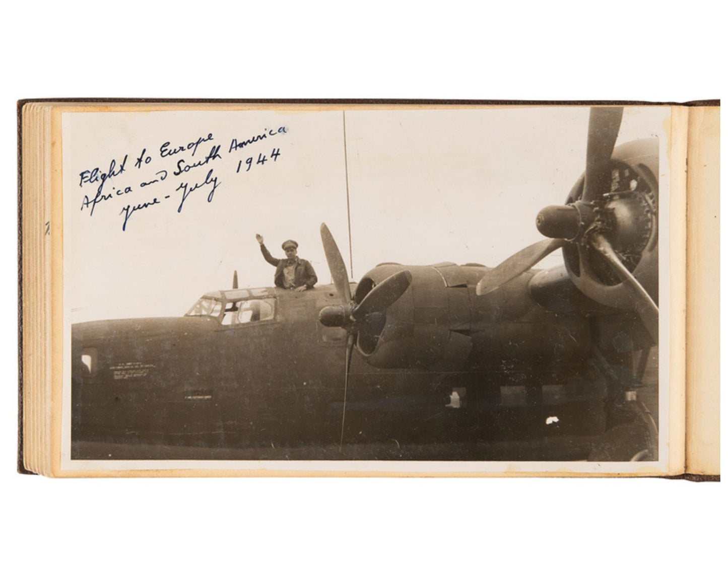Gen Godfrey McHugh WWII Flight Book Signed 47 Times, President JFK Military Aide