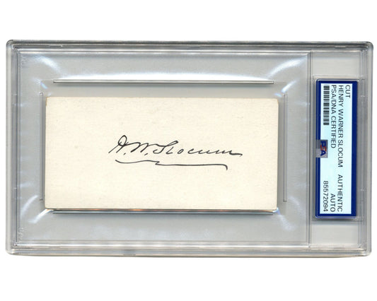 Civil War General Henry W. Slocum Signed Cut Autograph PSA Auto