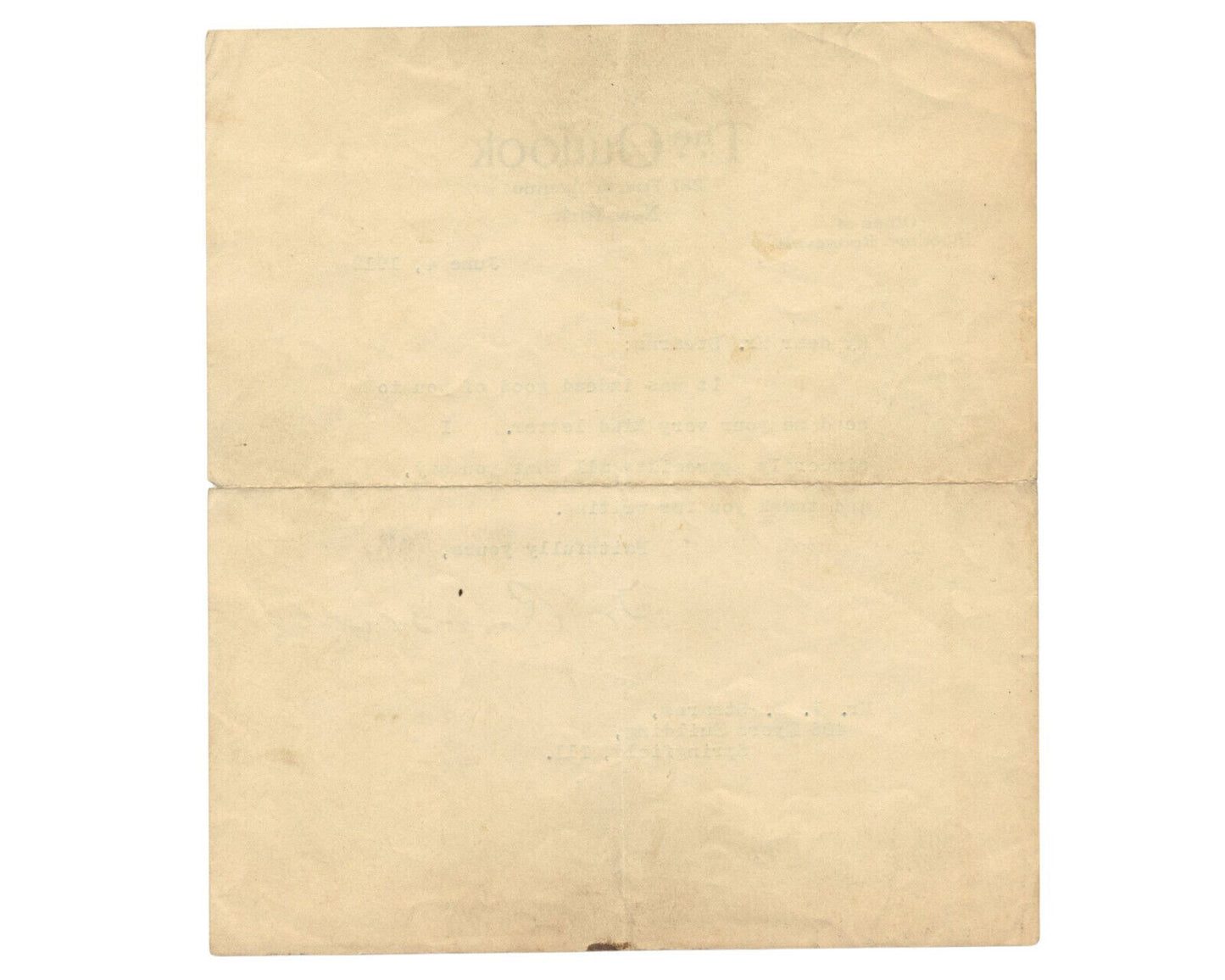President Theodore Roosevelt Signed Letter w/ Large Signature! JSA Authentic