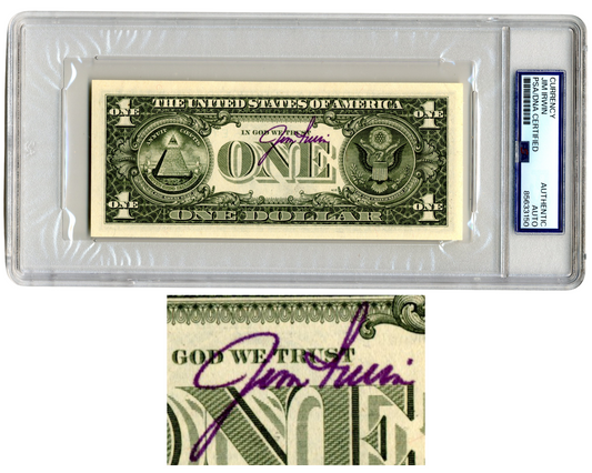 Apollo 15 Moonwalker Jim Irwin Signed Currency $1 Dollar Bill PSA Auto