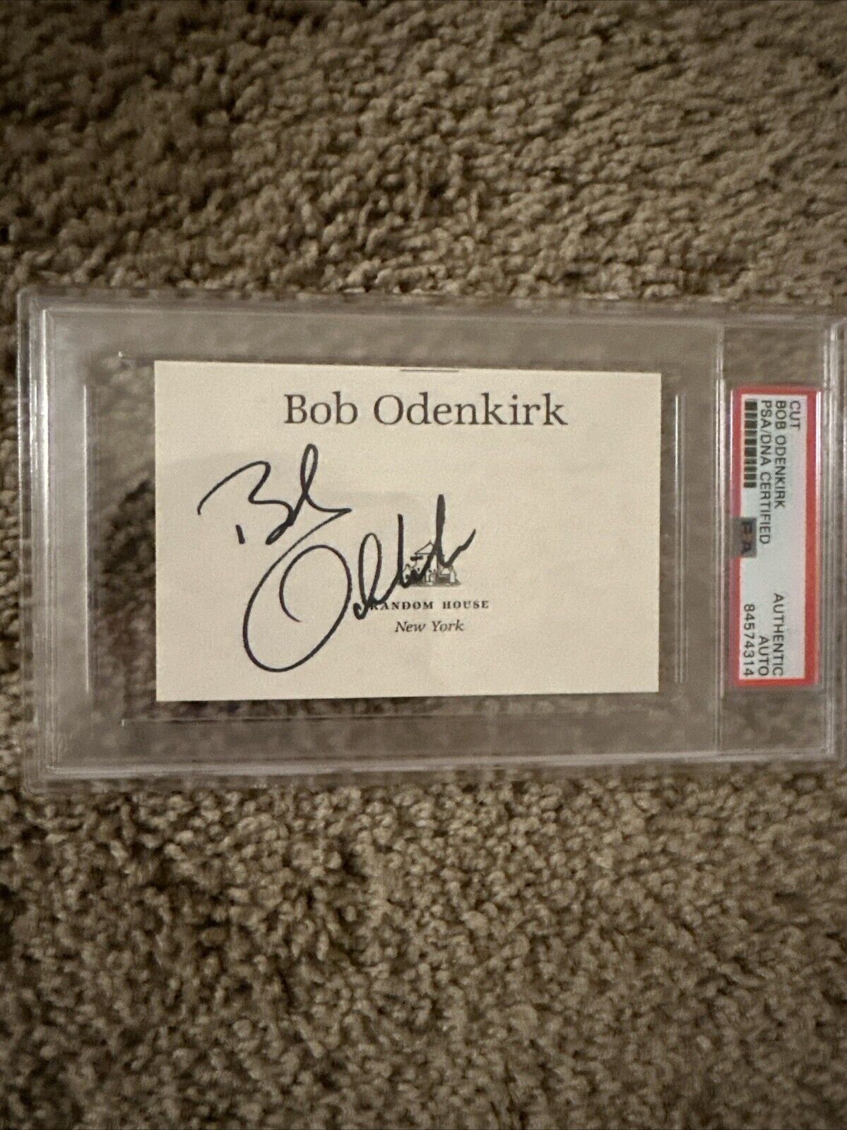 Bob Odenkirk BREAKING BAD & BETTER CALL SAUL Signed Cut PSA Auto