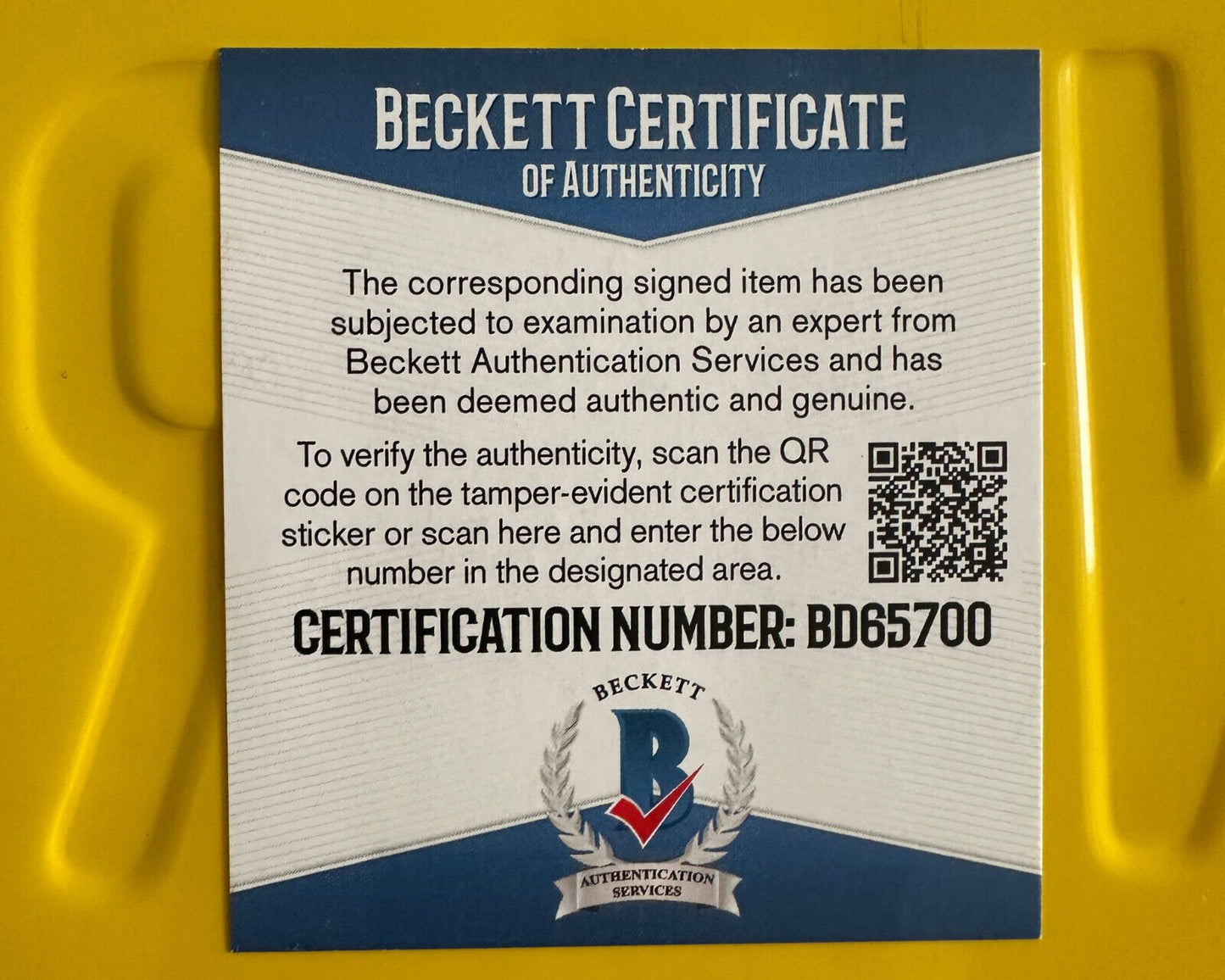 Better Call Saul Bob Odenkirk Signed License Plate BAS Authentication