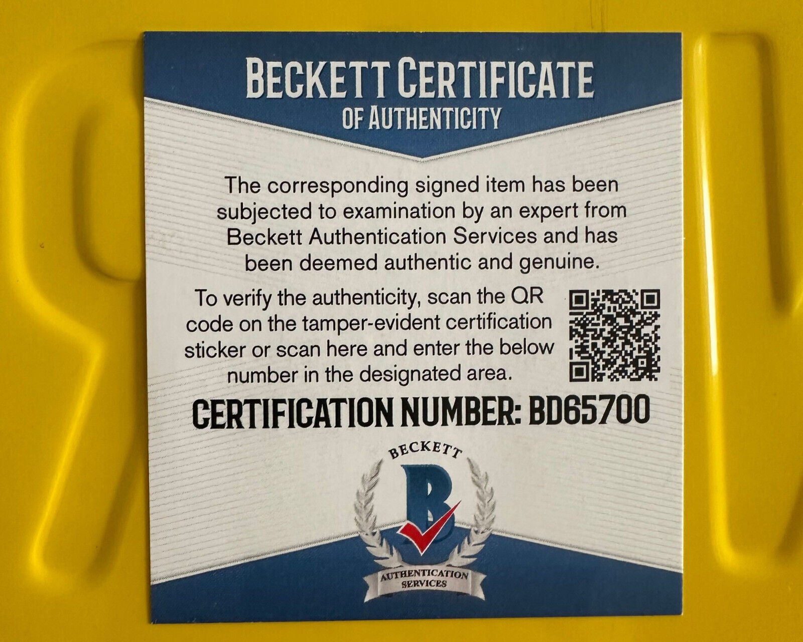 Better Call Saul Bob Odenkirk Signed License Plate BAS Authentication