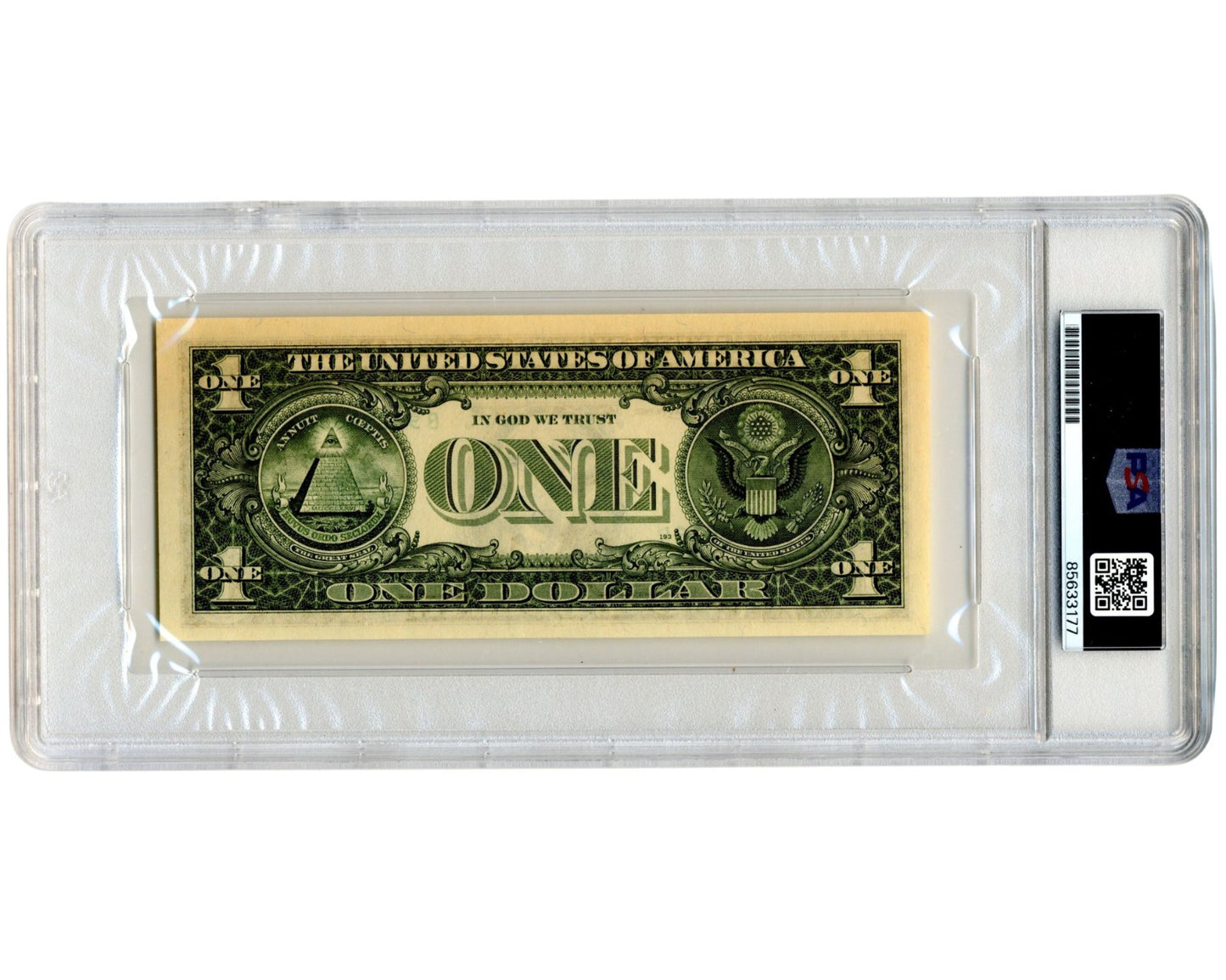 Mercury 7 Astronaut Scott Carpenter Signed Currency $1 Dollar Bill PSA Auto