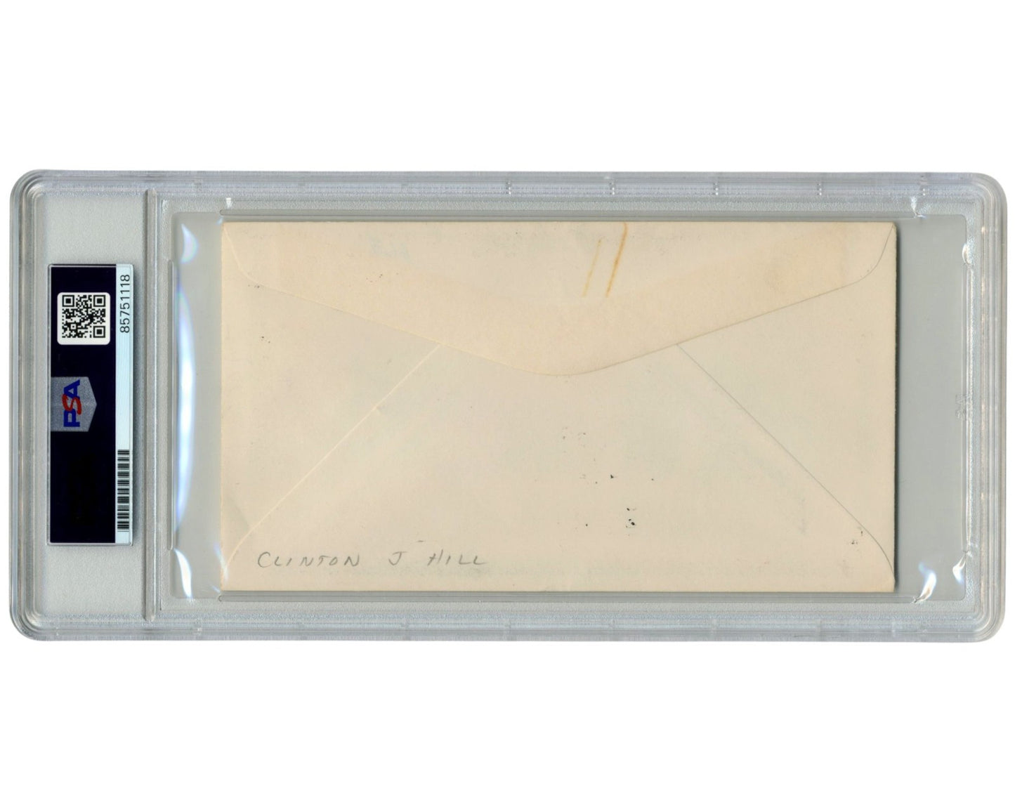 JFK Secret Service Agent Clint Hill Signed Cover w/ Apollo Stamp PSA Auto