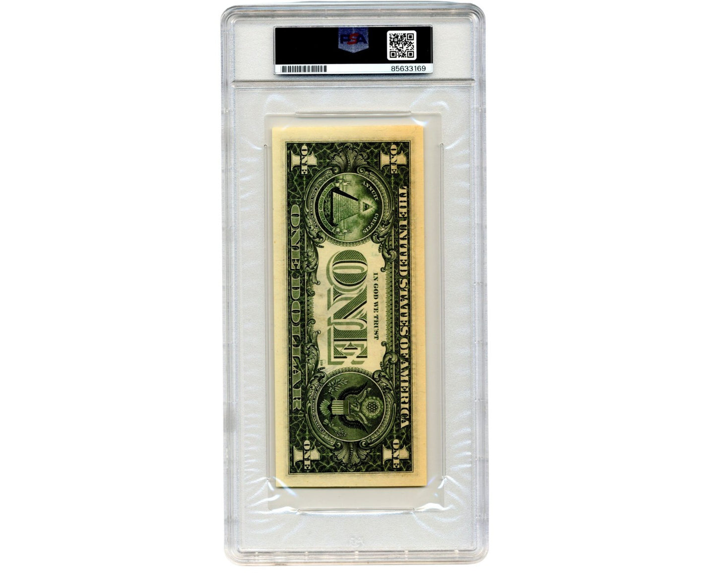 Apollo 11 Astronaut Buzz Aldrin Signed Currency $1 Dollar Bill PSA Auto