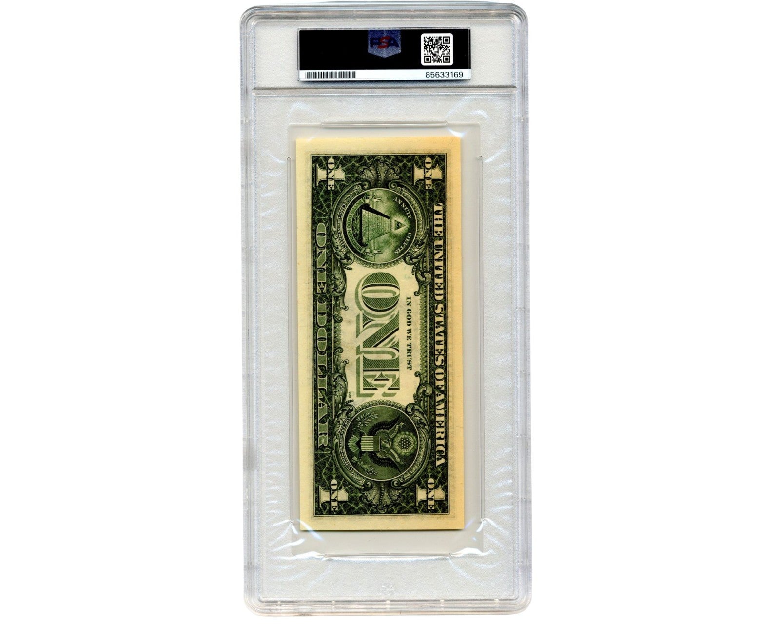 Apollo 11 Astronaut Buzz Aldrin Signed Currency $1 Dollar Bill PSA Auto