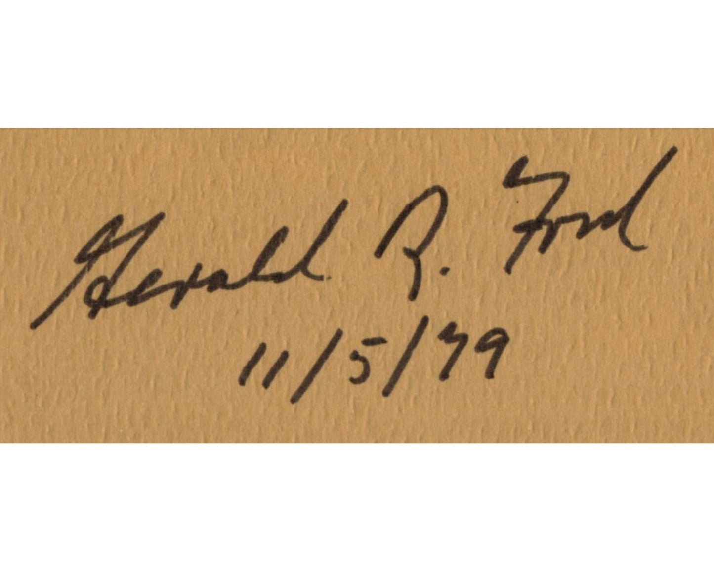 President Gerald Ford Signed Nixon Pardon Souvenir Typescript PSA Auto