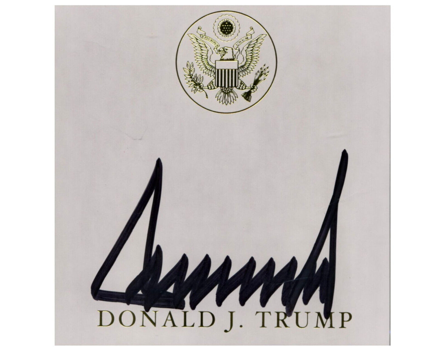 President Donald Trump Bold Signed Cut - PSA Authentic Auto