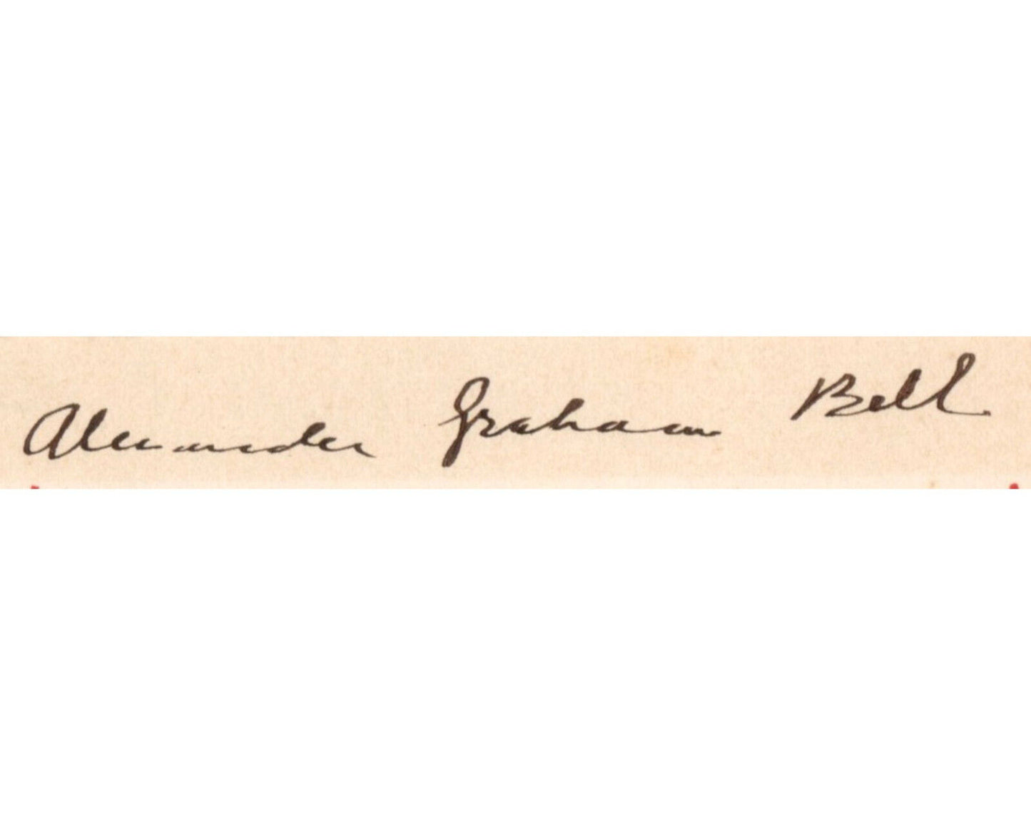 Inventor of The Telephone ALEXANDER GRAHAM BELL Signed Cut PSA Gem Mint 10 Auto