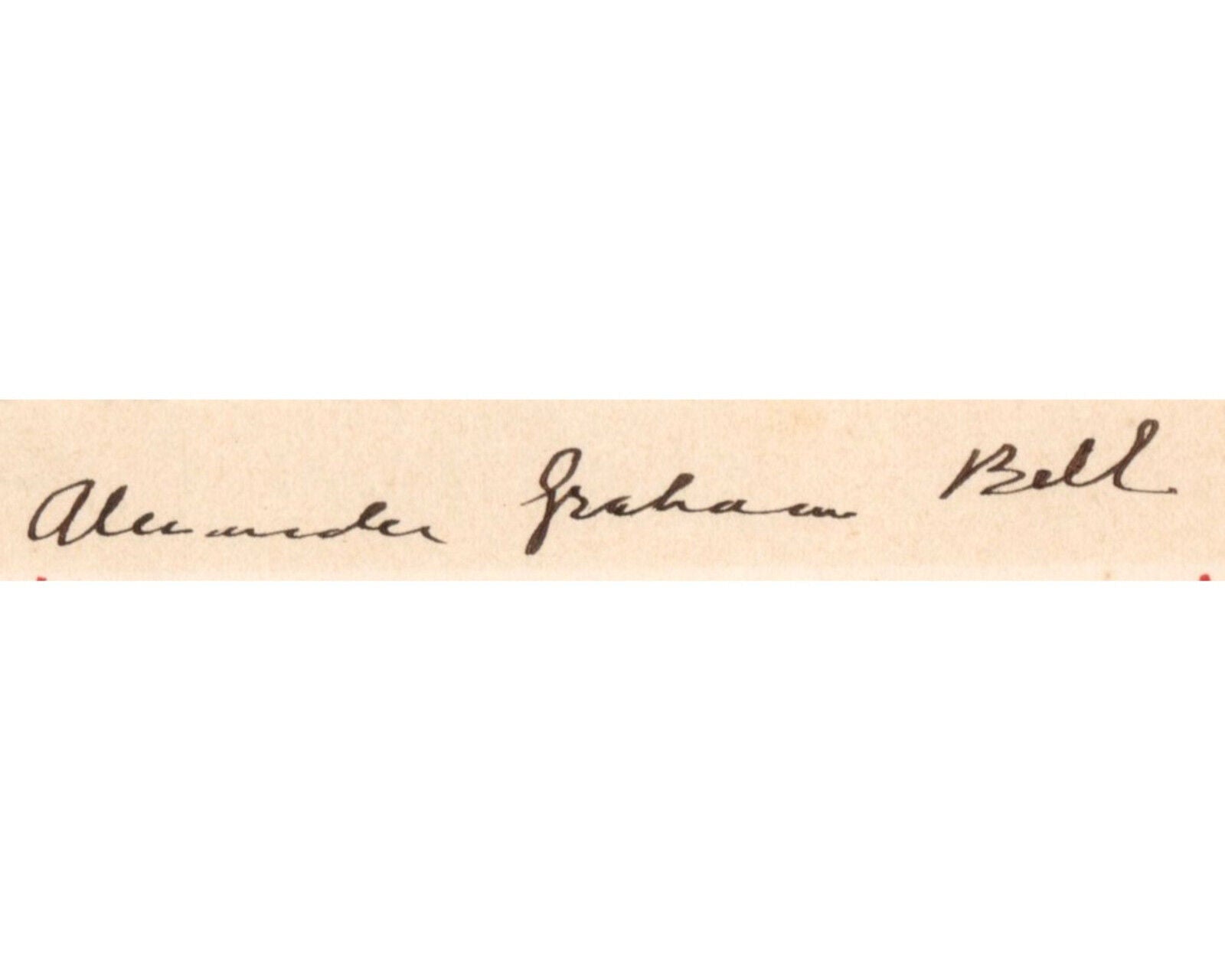 Inventor of The Telephone ALEXANDER GRAHAM BELL Signed Cut PSA Gem Mint 10 Auto