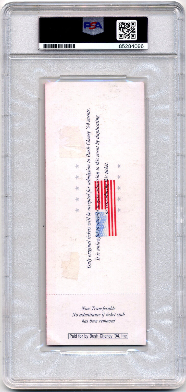 President George W. Bush Signed Ohio Rally Ticket PSA/DNA Bold Auto! Unique!